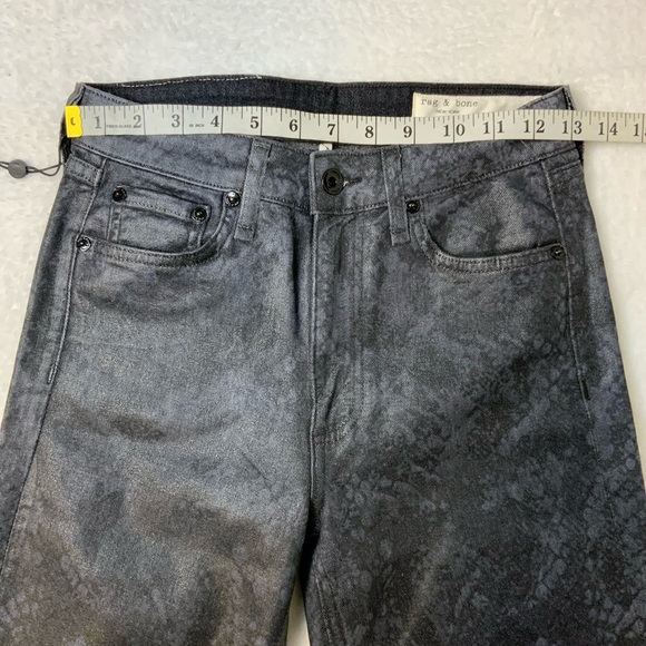 Rag & Bone Nina Snakefoil High Rise Ankle Cigarette Jeans - Picture 10 of 10